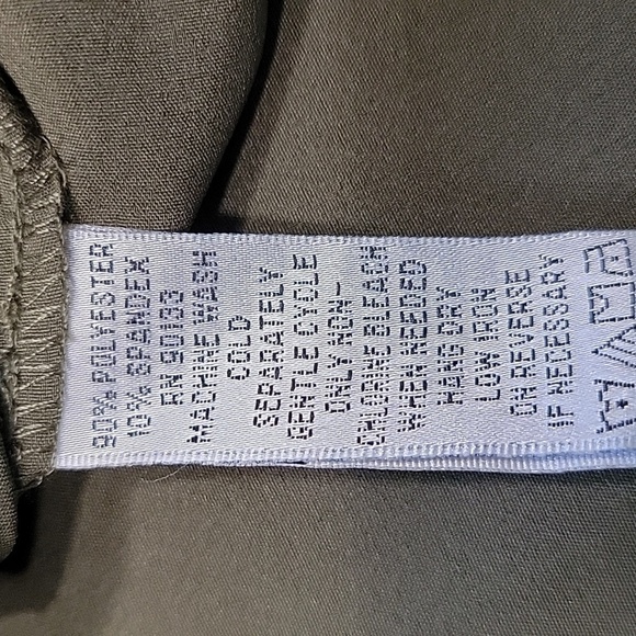 Linea by Louis Dell'Olio Size M Dark Olive Green Safari Shirt, Excellent Cond. - Picture 13 of 13